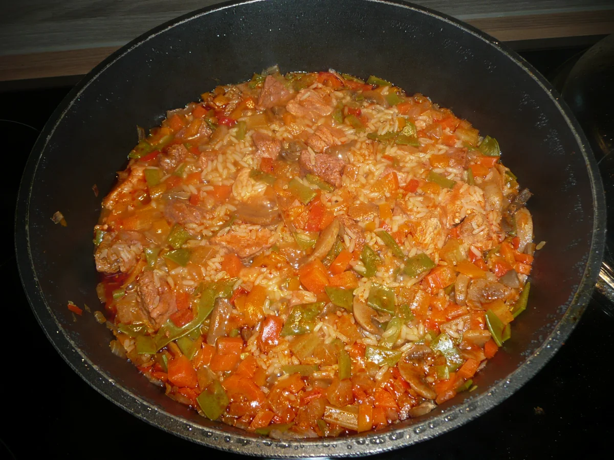 Gulasch - Reis - Pfanne - Rezept - Bild Nr. 5231