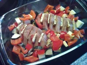 Kräuterbutterhähnchen mit Gemüse - Rezept - Bild Nr. 5237