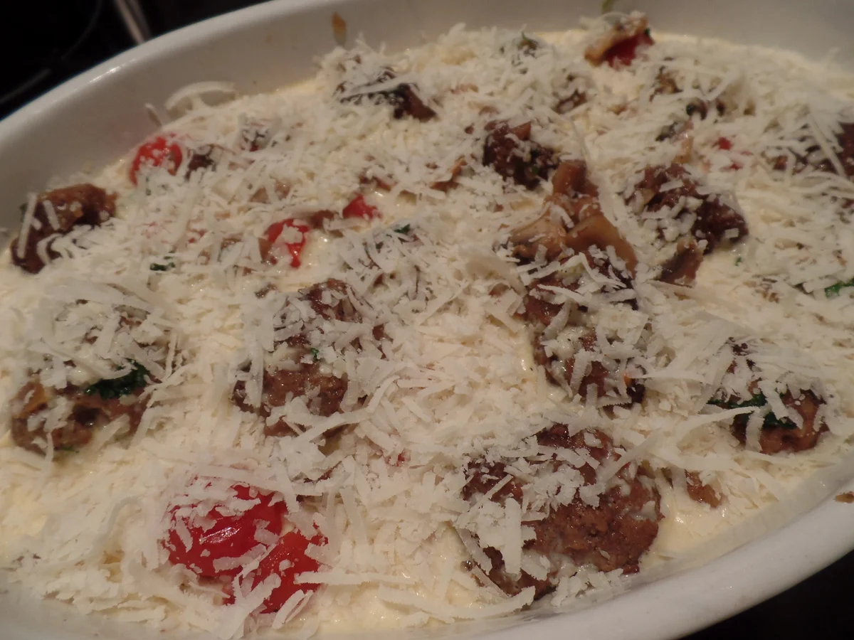 Gratin mit Hackbällchen - Rezept - Bild Nr. 5237