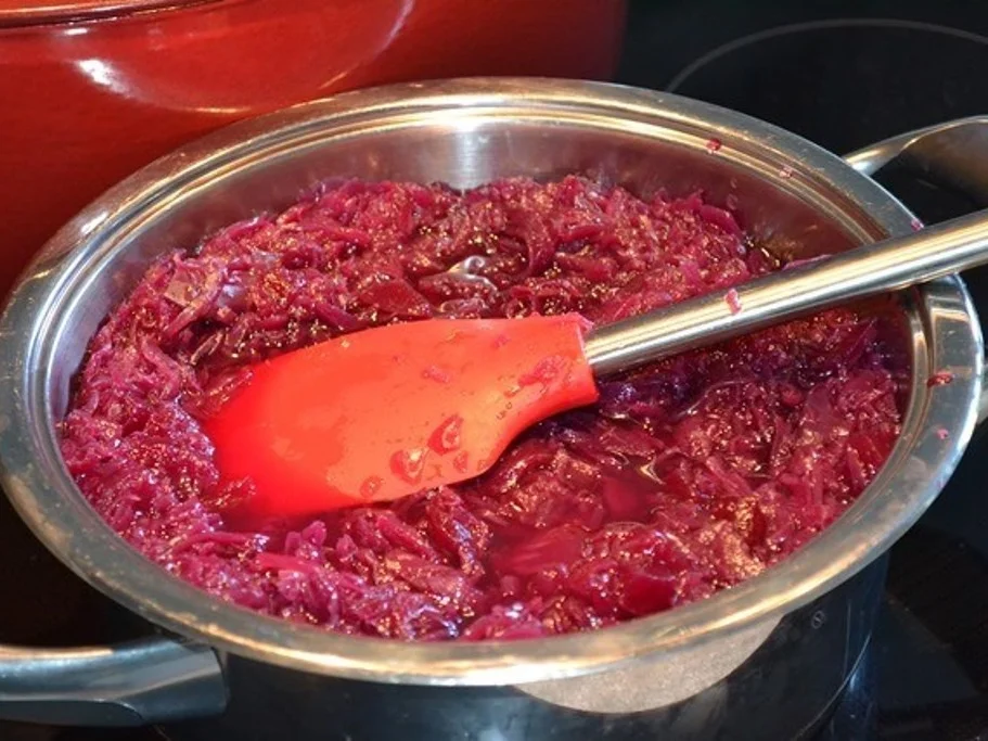 Puten Unterschenkel mit Rotkohl und Knödeln à la Biggi - Rezept - Bild Nr. 5248