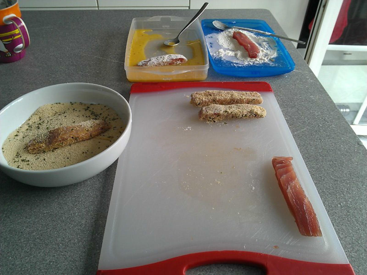 Thunfisch Sticks (Fischstäbchen) mit Kochbanane à la Biggi - Rezept - Bild Nr. 5268