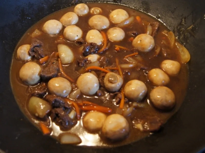 Rinderfilet mit Zwiebeln, Champignons und Spaghetti - Rezept - Bild Nr. 10