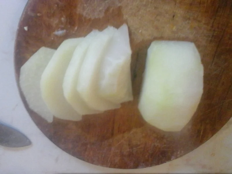 Geräucherter Bauchspeck mit Drillingen und Kohlrabi in Sauce - Rezept - Bild Nr. 5