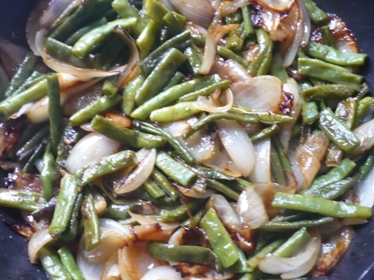 Bohnen mit karamellisierten Röstzwieben - Rezept - Bild Nr. 4