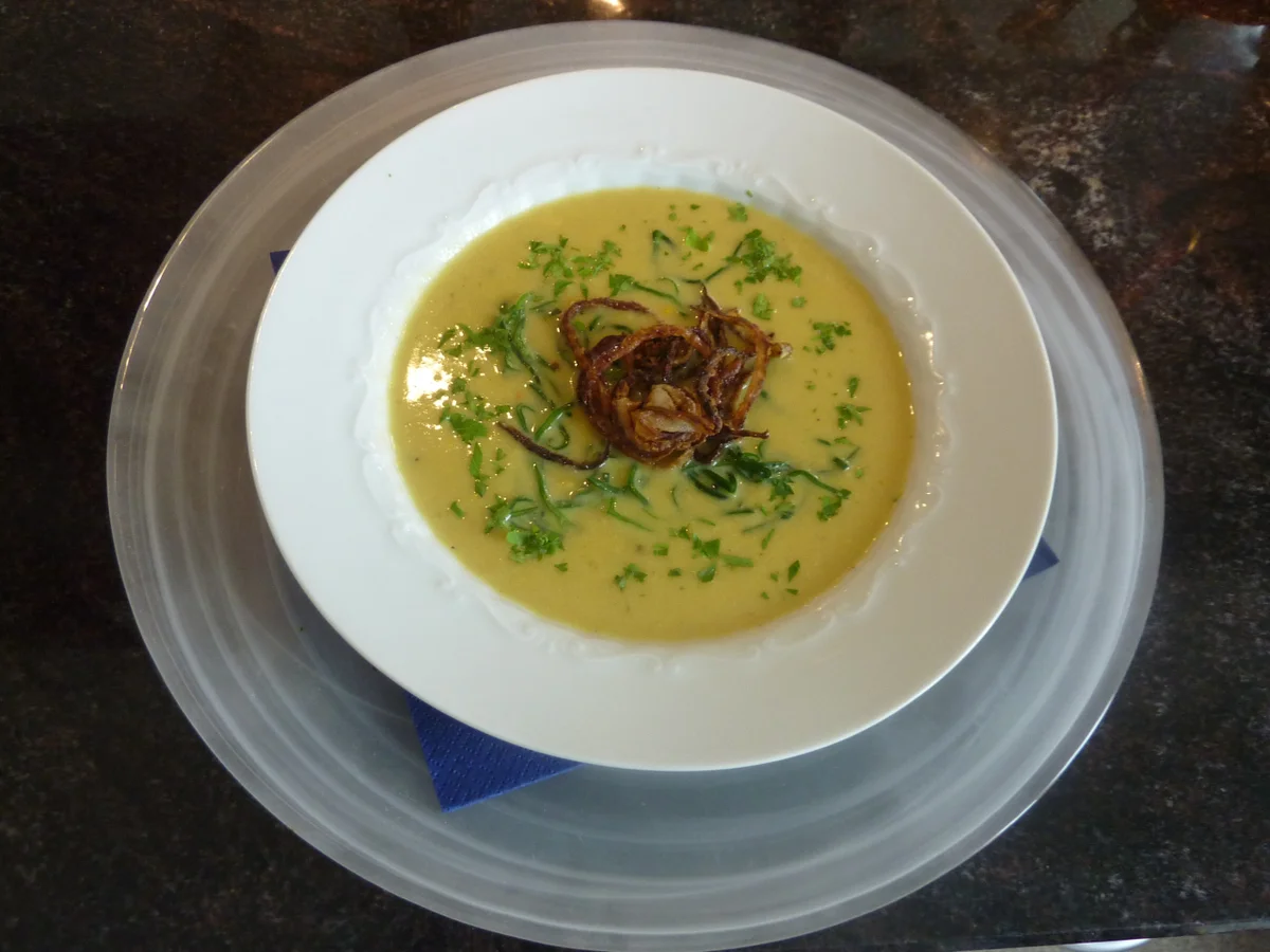 Rezept: Frisches Zuckermais Sahnesuppe Frisches Zuckermais Sahnesuppe - Rezept