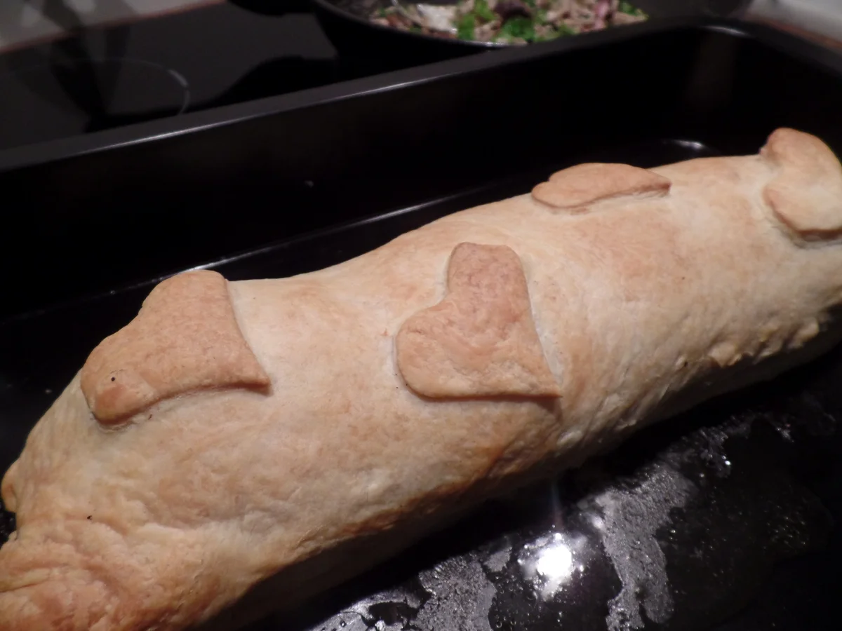 Schweinefilet mit Käsekruste im Blätterteigmantel - Rezept - Bild Nr. 9