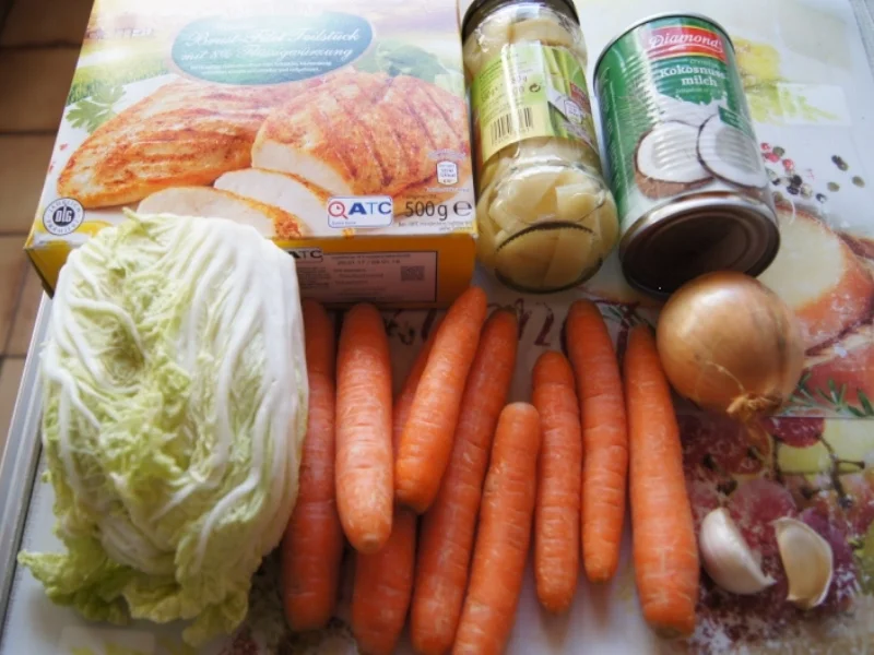 Hähnchenbrustfilet im Bierteig auf Gemüse und Mie-Nudeln - Rezept - Bild Nr. 2