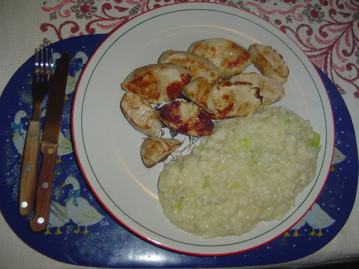 Rezept: Putenfilet mit Lauchrisotto Bild Nr. 2 Putenfilet mit Lauchrisotto - Rezept - Bild Nr. 2