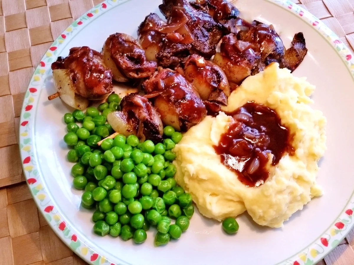 Hühnerlebern am Spieß - Rezept - Bild Nr. 8