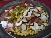 Fruchtiger Eiersalat mit Schwarzwälder Rohschinken und Kräuterseitlingen - Rezept