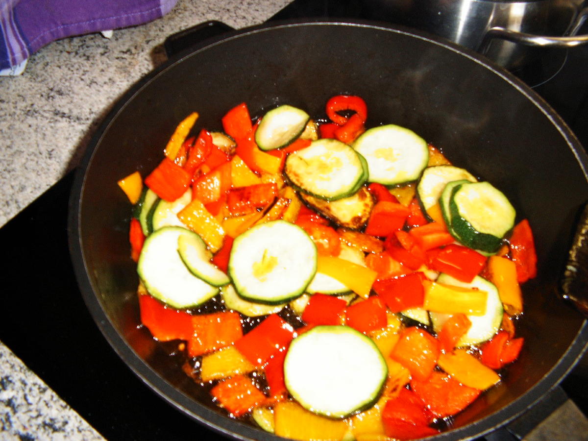 Paprika-Champignon-Gemüse - Rezept - Bild Nr. 3