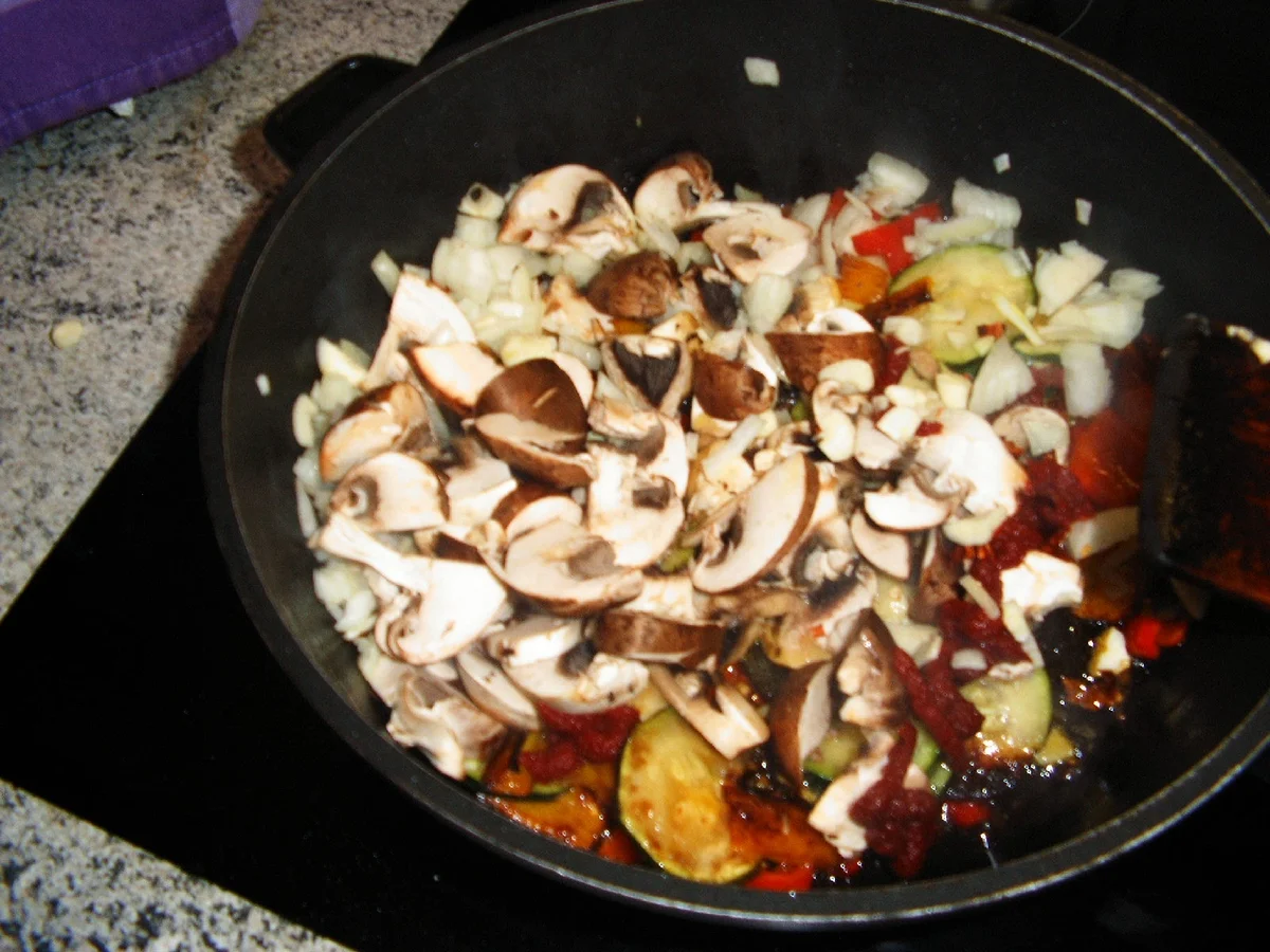 Paprika-Champignon-Gemüse - Rezept - Bild Nr. 4