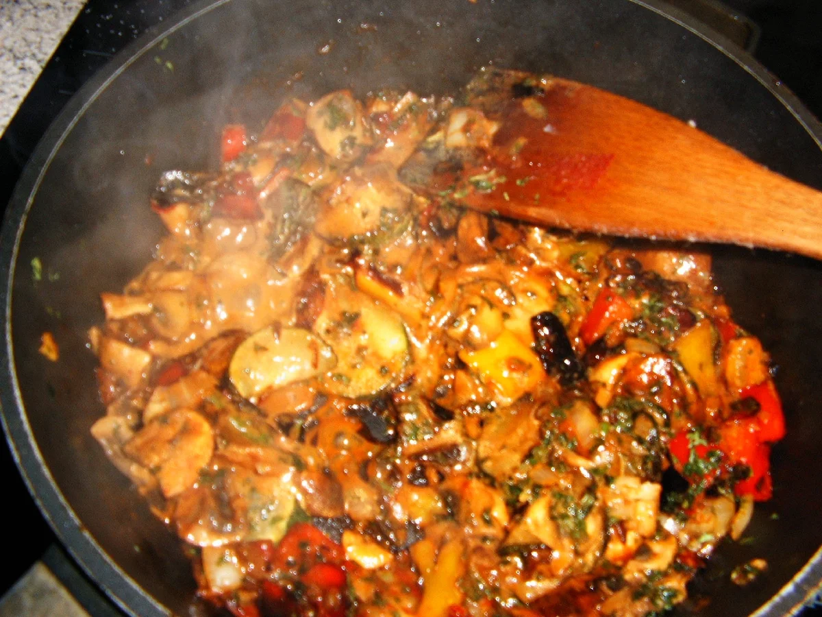 Paprika-Champignon-Gemüse - Rezept - Bild Nr. 6