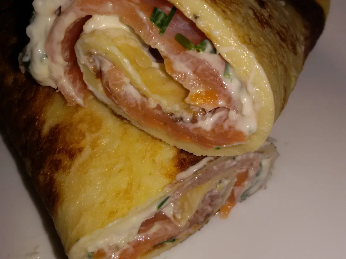 Pfannkuchen mit Lachs  - Rezept - Bild Nr. 6