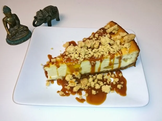Dutch-Apple-Caramel-Streusel-Cheesecake - Rezept
