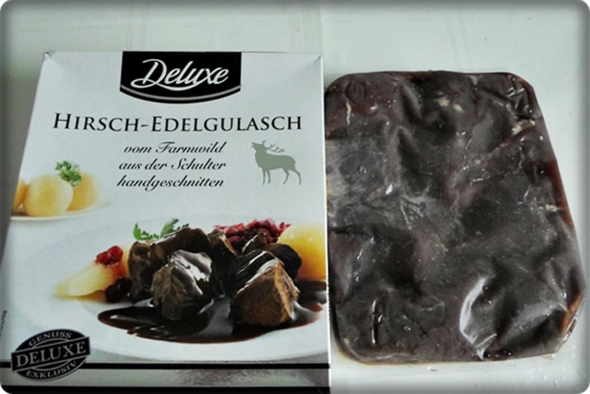 Hirschgulasch mit Salzkartoffeln & Sauerkraut-Salat - Rezept - Bild Nr. 4