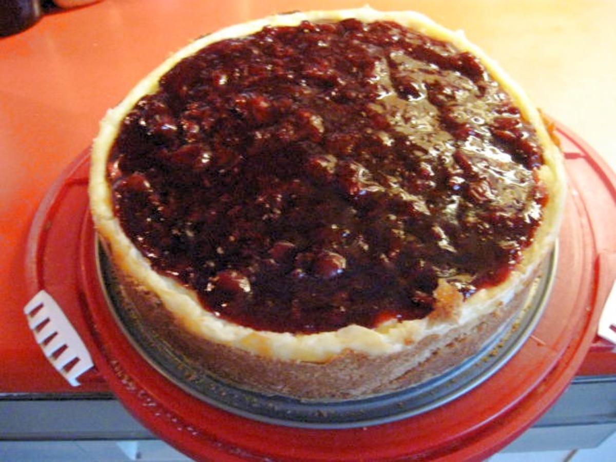 Kirsch Grütze Kuchen mit Schmand - einfach - von manschie