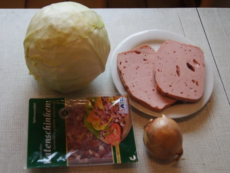 Leberkäse im Bierteig mit bayrisch Kraut - Rezept - Bild Nr. 2
