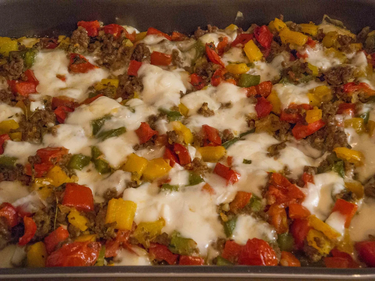 Hack-Paprika-Pfanne mit Feta - Rezept - Bild Nr. 5