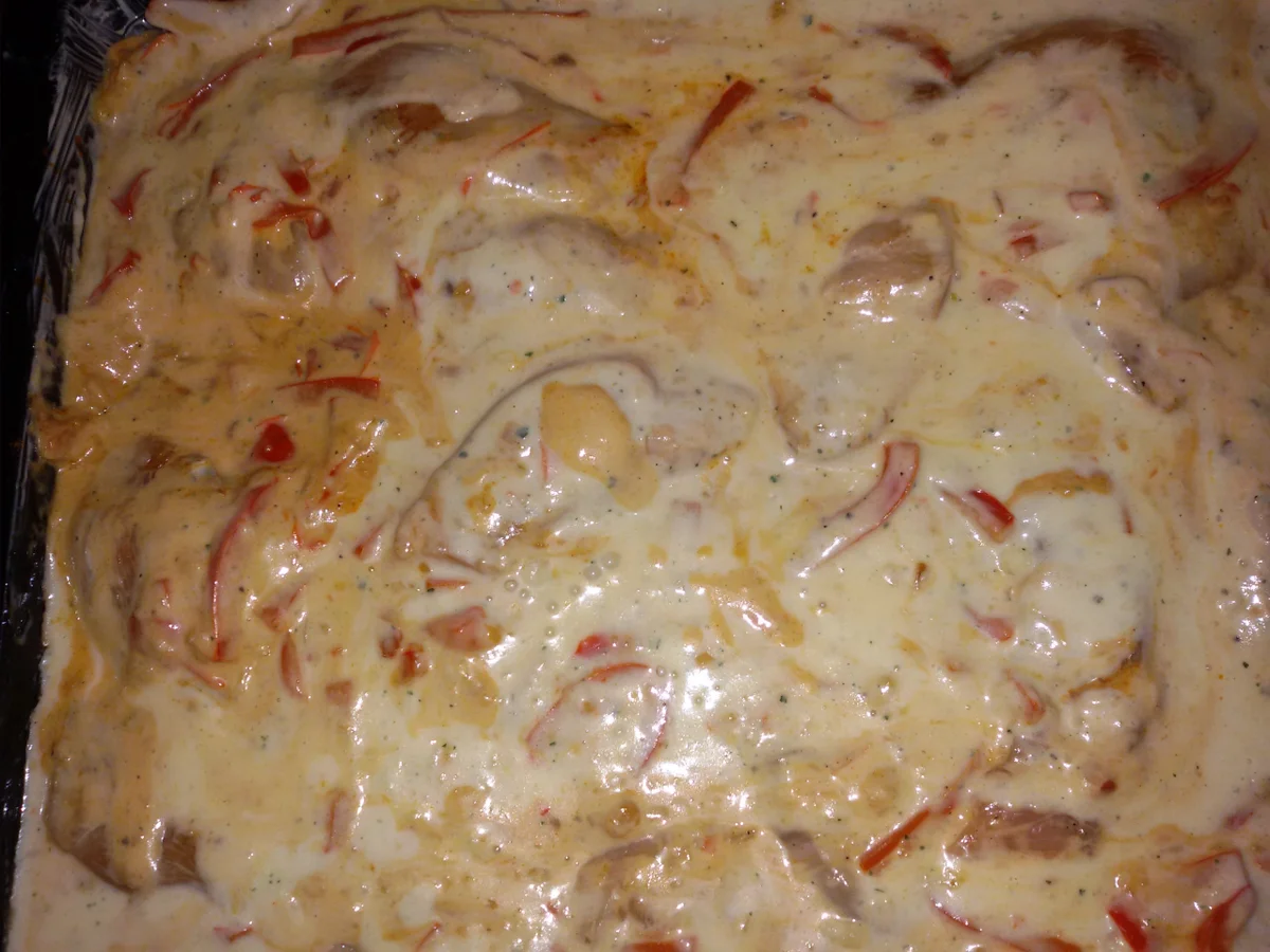 Paprika Sahne Hähnchen - Rezept - Bild Nr. 5