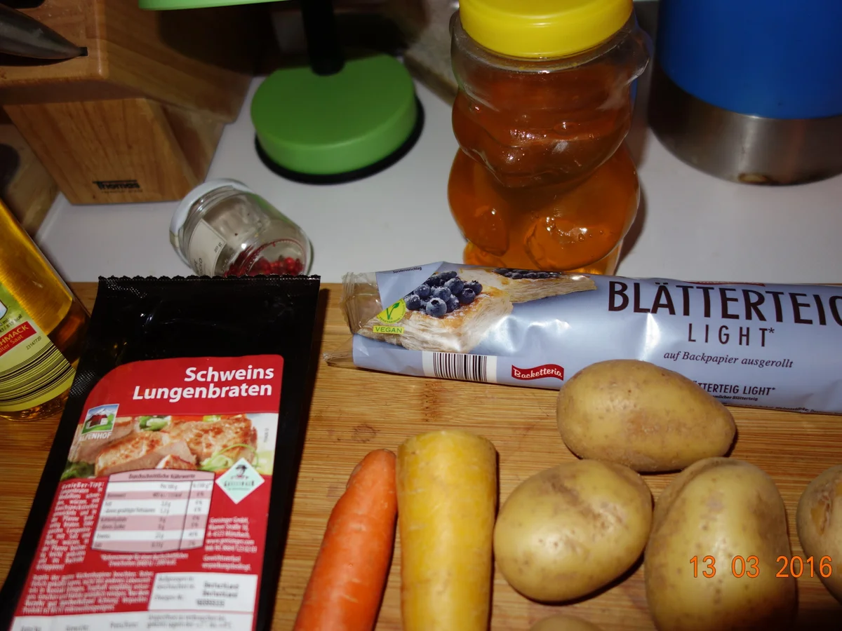 Rezept: Römertopf: Schweinslungenbraten ! Römertopf: Schweinslungenbraten ! - Rezept