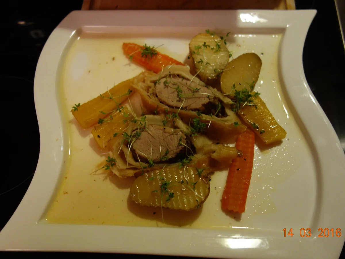 Rezept: Römertopf: Schweinslungenbraten ! Bild Nr. 17 Römertopf: Schweinslungenbraten ! - Rezept - Bild Nr. 17