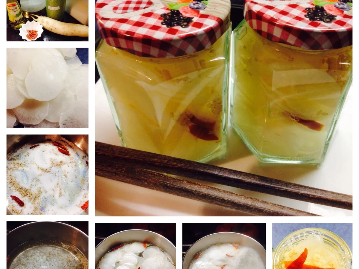 Eingelegter Rettich japanische Art - Rezept