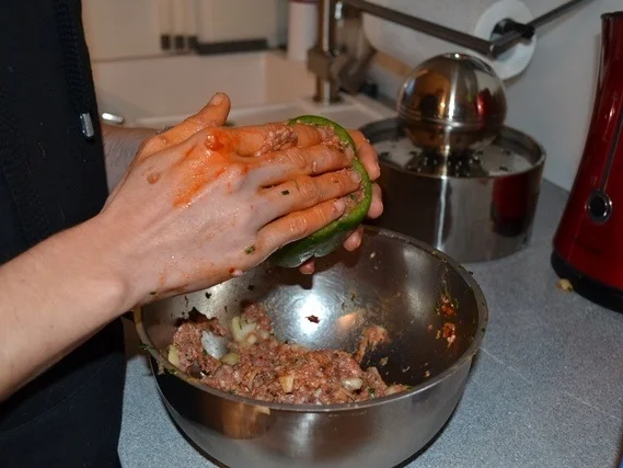 Gefüllte Paprikaschote mit Kartoffel à la Biggi - Rezept - Bild Nr. 7