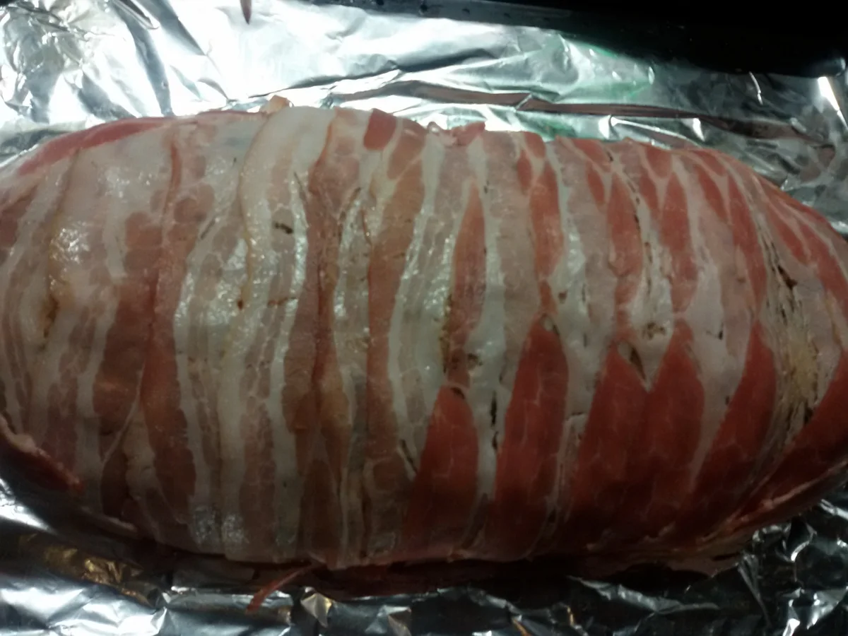 Rezept: Hackbraten mit Bacon & Ei Bild Nr. 2 Hackbraten mit Bacon & Ei - Rezept - Bild Nr. 2