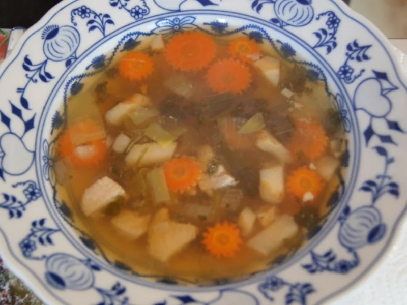 Rezept: 25 Minuten-Suppe mit Hähnchenbrustfilet und Gemüse Bild Nr. 4 25 Minuten-Suppe mit Hähnchenbrustfilet und Gemüse - Rezept - Bild Nr. 4