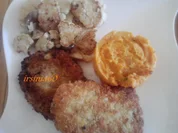 Gebratener Blumenkohl an Süßkartoffelstampf - Rezept