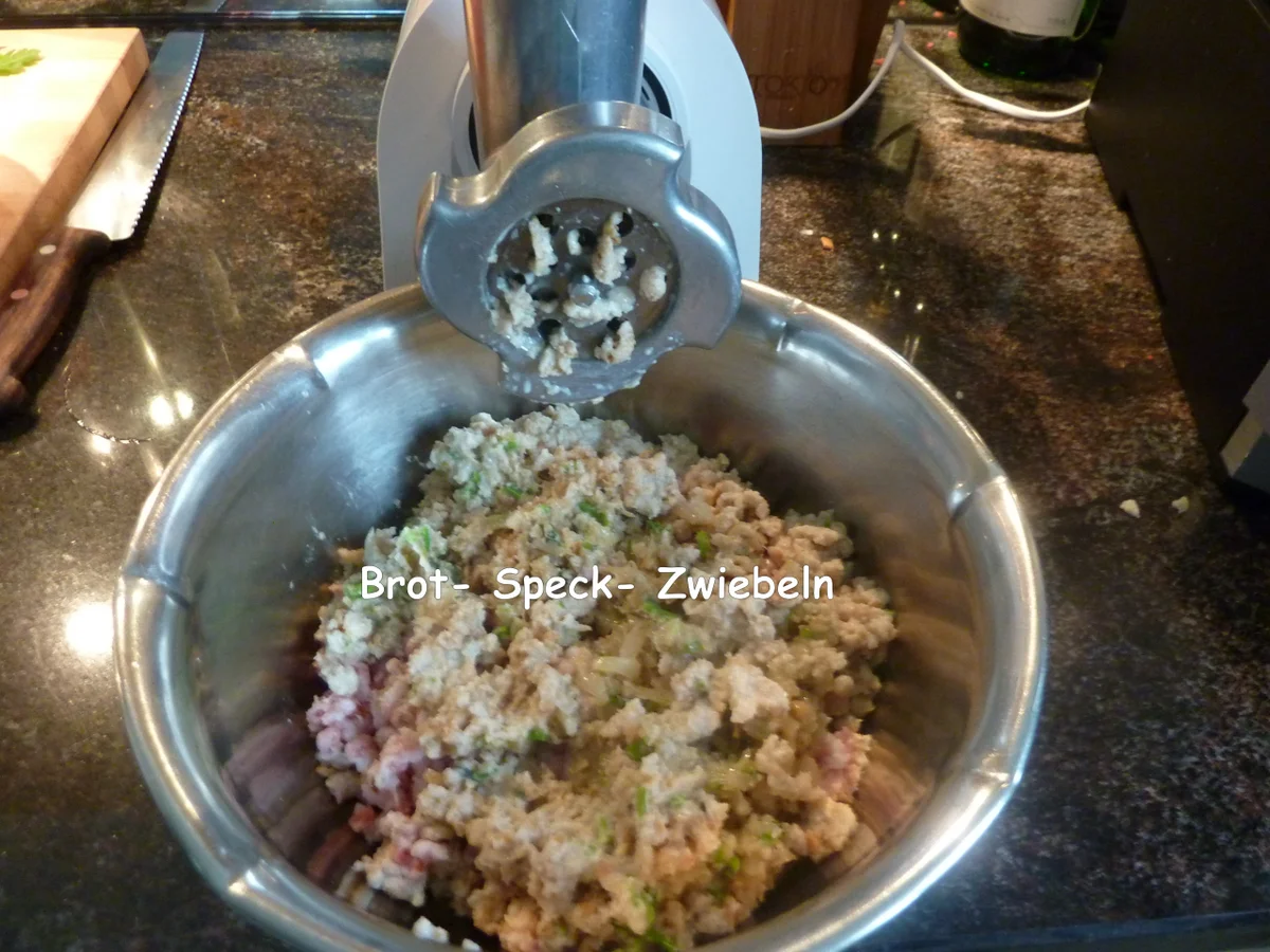 Rezept: Lamm-Käse Hackbraten mit Niedergartemperatur braten. Bild Nr. 4 Lamm-Käse Hackbraten mit Niedergartemperatur braten. - Rezept - Bild Nr. 4