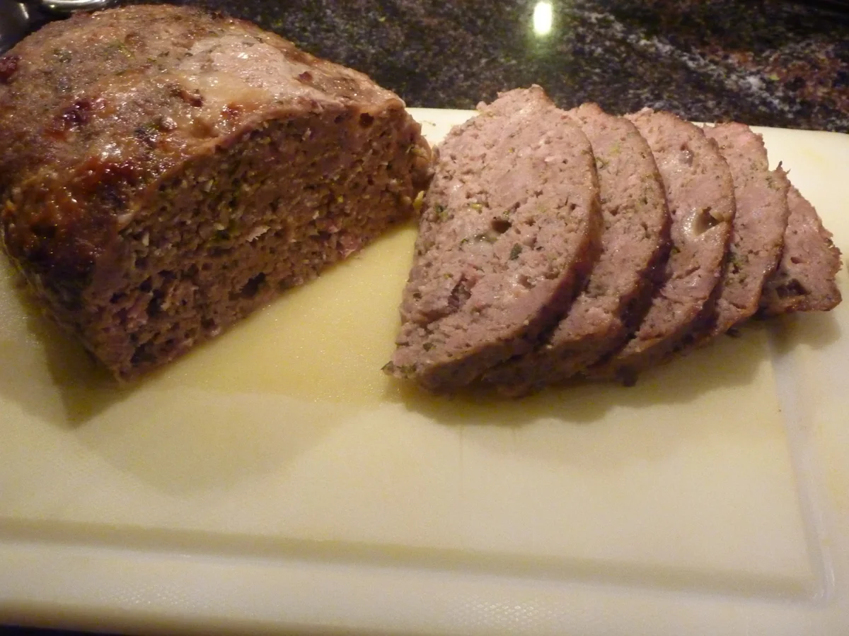 Rezept: Lamm-Käse Hackbraten mit Niedergartemperatur braten. Bild Nr. 14 Lamm-Käse Hackbraten mit Niedergartemperatur braten. - Rezept - Bild Nr. 14