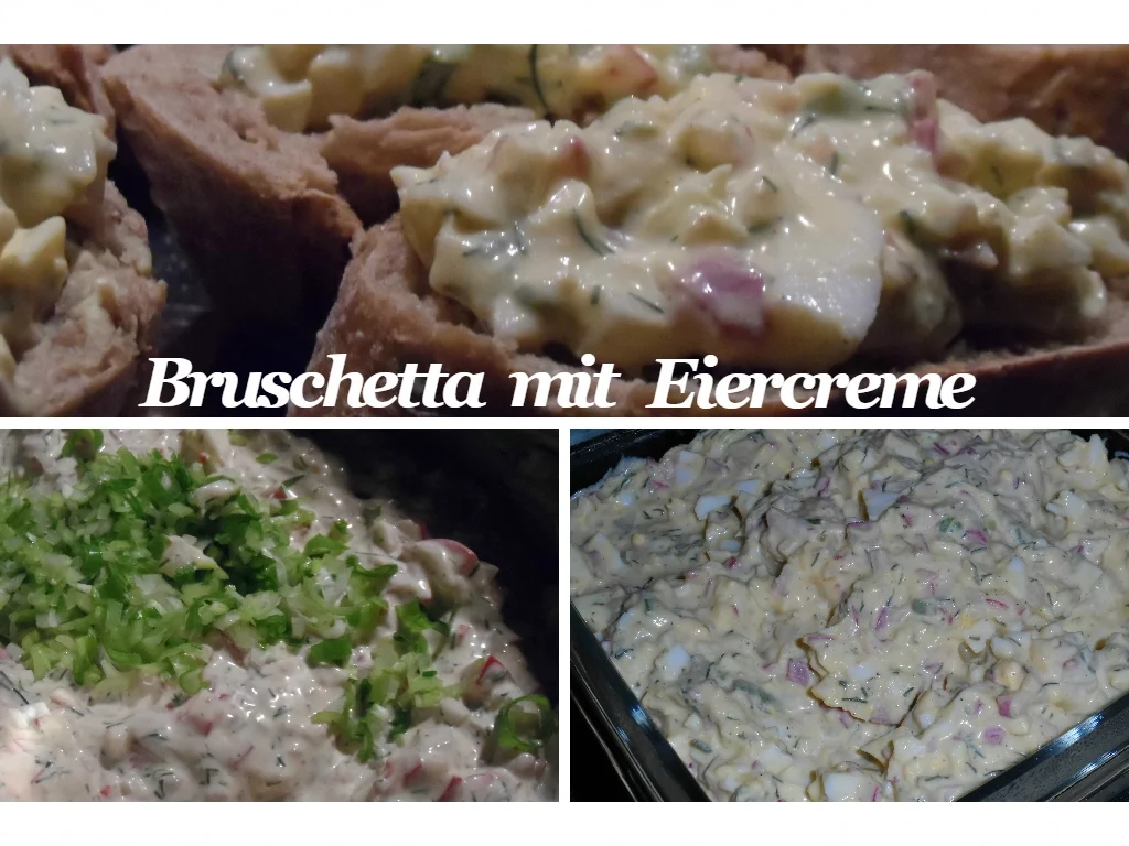 Rezept: BiNe` S BRUSCHETTA MIT EIERCREME Bild Nr. 2 BiNe` S BRUSCHETTA MIT EIERCREME - Rezept - Bild Nr. 2