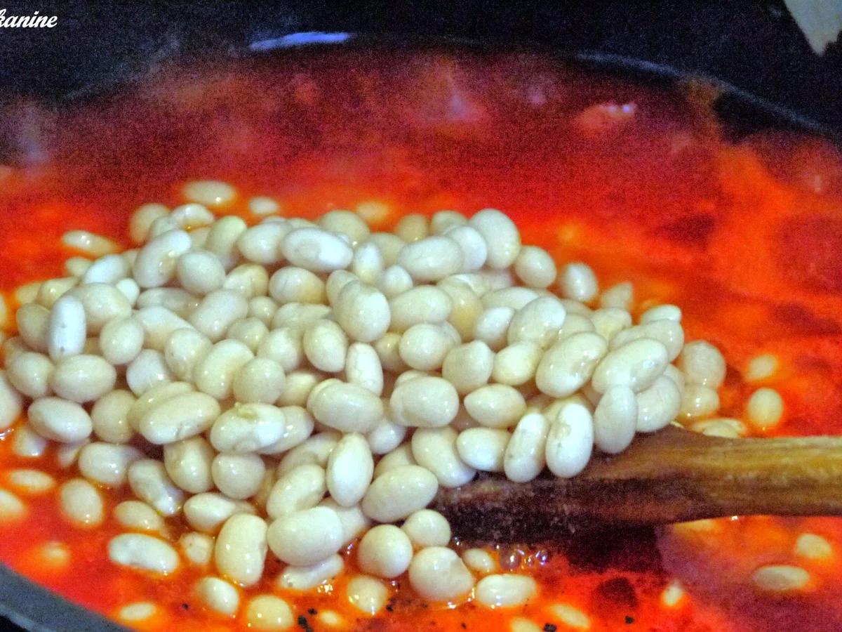 Rezept: Weiße-Bohnen-Tomaten-Topf mit Fenchel und Merguez Bild Nr. 9 Weiße-Bohnen-Tomaten-Topf mit Fenchel und Merguez - Rezept - Bild Nr. 9