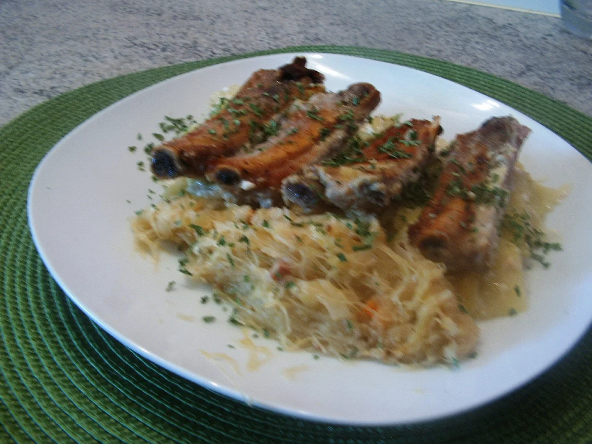 Rezept: Kartoffeln mit Schälrippchen Bild Nr. 9 Kartoffeln mit Schälrippchen - Rezept - Bild Nr. 9