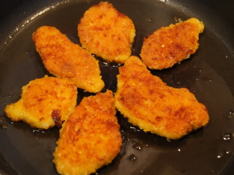 Hähnchenschnitzelchen mit Süßkartoffel-Möhren-Stampf und Rotkraut-Blaukraut - Rezept - Bild Nr. 10