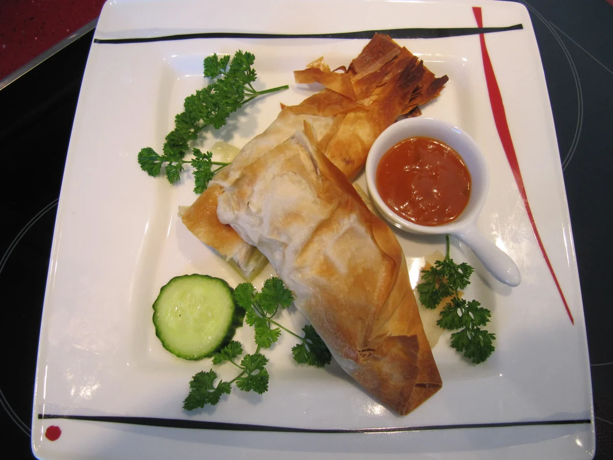 Gemüsemix als kleiner Fisch (Filoteig) - Rezept - Bild Nr. 7