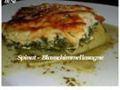 BiNe` S SPINAT - BLAUSCHIMMELLASAGNE - Rezept
