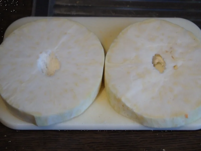 Sellerieschnitzel mit Süßkartoffelpüree und Garnelenschwänzen - Rezept - Bild Nr. 6