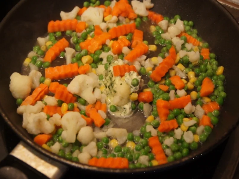 Rezept: Kotelett mit Kartoffelpilzen und Buttergemüse Bild Nr. 7 Kotelett mit Kartoffelpilzen und Buttergemüse - Rezept - Bild Nr. 7