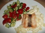 Wildlachs mit Gemüse  - Rezept