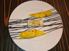 Crêpes an Walnuss-Honig-Parfait - Rezept