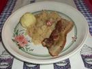 Sauerkraut mit gebratenem Bauchfleisch - Rezept