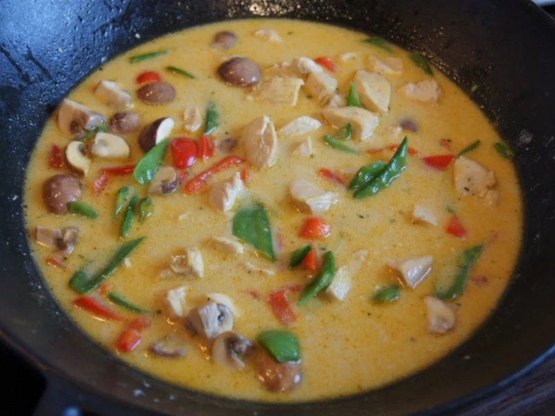 Hähnchenbrustfilet-Curry mit Kokosmilch und Blumenkohl-Reis - Rezept - Bild Nr. 10