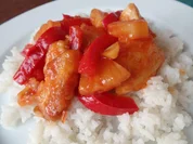 Ananas-Hähnchen süß-sauer - Rezept