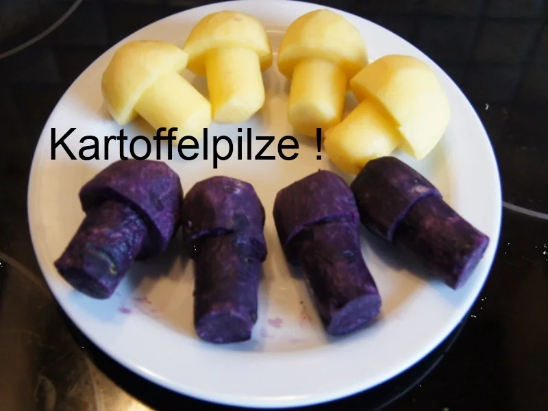 Kabeljaufilet mit Spargel und Kartoffelpilzen - Rezept - Bild Nr. 5