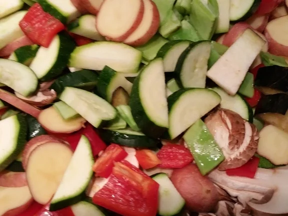 Gemüsepfanne mit Hähnchen (Flattermann) à la Biggi - Rezept - Bild Nr. 5