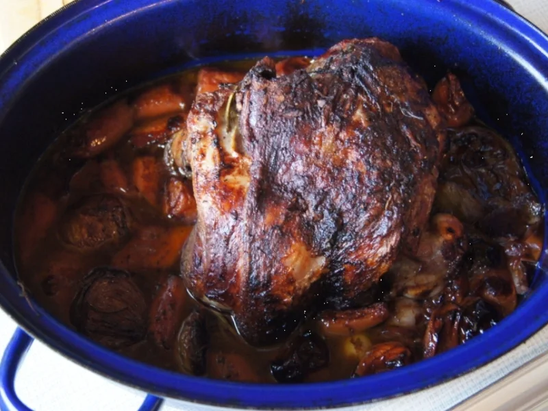 Lammkeule mit grünen Bohnen und Rosmarin Kartoffeln - Rezept - Bild Nr. 9