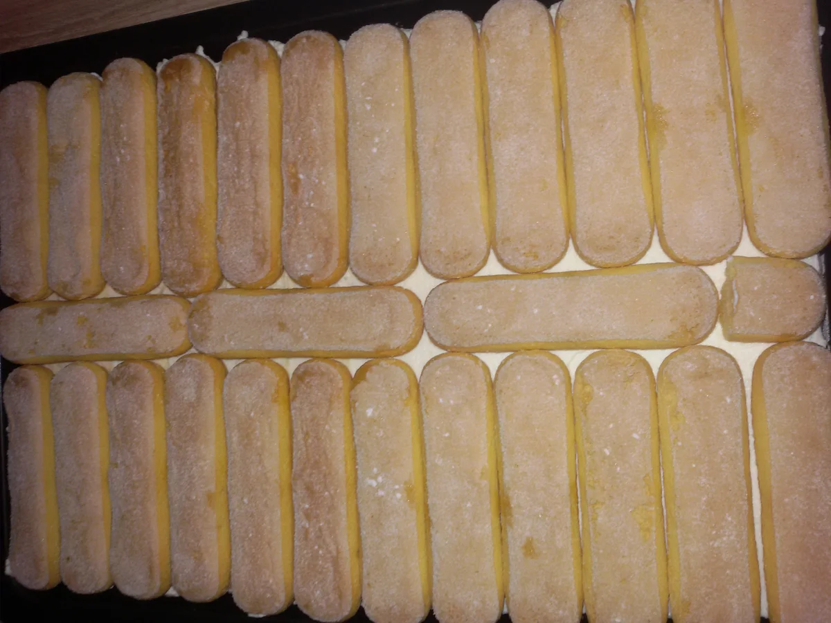 Blechkuchen mit Sahne und Orangenpudding - Rezept - Bild Nr. 4